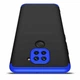 Чехол GKK 360 для Xiaomi Redmi Note 9 бампер противоударный Black-Blue - изображение 2