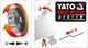 Реноватор багатофункціональний мережний Yato YT-82223 500 Вт 16000 об/хв + насадки і кейс - зображення 6