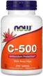 Witamina C Now Foods C-500 With Rose Hips 250 tabletek (733739006721) - obraz 1