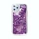 Чехол Glitter для Iphone 11 Pro бампер жидкий блеск Фиолетовый - изображение 3