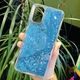 Чехол Glitter для OPPO A72 бампер жидкий блеск Синий - изображение 1