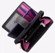 Стильний жіночий гаманець Visconti R13 BLK/BERRY Carmelo c RFID (Black Berry) - зображення 4