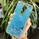Чохол Glitter для OPPO A5 2020 бампер рідкий блиск Синій Без бренду - зображення 1