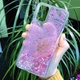Чехол Glitter для OPPO A72 бампер жидкий блеск Сердце Розовый - изображение 1