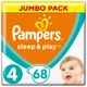 Підгузник Pampers Sleep & Play Maxi Розмір 4 (9-14 кг), 68 шт (4015400203551). 47918 - зображення 1