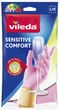 Перчатки Vileda Sensitive ComfortPlus латексные для деликатных работ L 1 пара (4003790006890) - изображение 1
