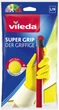 Перчатки латексные сверхпрочные для хозяйственных работ Vileda Super Grip размер L (8001940003368) - изображение 1