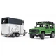 Спецтехніка Bruder Land Rover Defender з причепом та конем (02592) - зображення 2