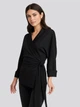 Жакет Lounge с запахом и поясом NA-KD 1018003870 S (84940S) Черный - изображение 1