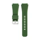Силіконовий ремінець Watchbands для Samsung Gear S3 / Samsung Galaxy Watch 46mm Silver - темно-зелений (WB001DARKGREEN) - зображення 2