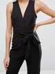 Комбінезон із запахом та зав'язкою спереду ASOS AS100620-5 XL (79751XL) Чорний - зображення 3