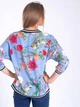 Легкий свитшот в цветочный принт Sarah Chole 11023 S (43435S) Голубой - изображение 3