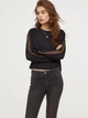 Пуловер с кружевом H&M 0675378 S (72353S) Черный - изображение 1