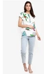 Блуза с тропическим принтом Desigual 75B23A6 L (79354L) Белый - изображение 4