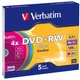 Диск DVD Verbatim 4.7Gb 4x SlimCase 5шт Color (43297) - изображение 1