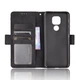 Чохол Deexe Wallet Stand для Motorola Moto E7 Plus / Moto G9 Play - Black - зображення 3