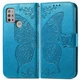 Чехол-книжка с рисунком UniCase Butterfly Pattern для Motorola Moto G10 / Moto G20 / Moto G30 - Blue - изображение 1