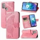 Чехол UniCase Butterfly Pattern для Motorola Moto G10 / Moto G20 / Moto G30 - Pink - изображение 4