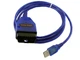 VAG COM 409.1 KKL OBD2 USB сканер LKC диагностики авто (112725) - изображение 1