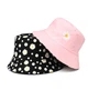 Панама Двухсторонняя Ромашки (Любит не любит) Розовая, Унисекс WUKE One size - изображение 1