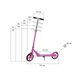 Двоколісний самокат для дорослих та дітей Scooter 885 Pink складаний - зображення 7