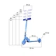 Двухколёсный детский самокат Scooter 999 Blue 120 мм - изображение 7