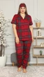 Піжама Pijamoni Клітинка 3XL Червона (P2249) - зображення 1