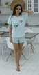 Пижама (футболка + шорты) Arcan Cats XL Голубая (A2271) - изображение 2