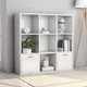 Стелаж Shumee глянцевий 98x30x98 см ДСП Білий 801122 - зображення 2