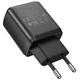 Сетевое зарядное устройство Hoco N7 Speedy dual port charger (EU) Black - изображение 2