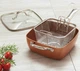 Сковородка-фритюрниця квадратная с крышкой TOP KITCHEN BN-8001 пароварка с антипригарным покрытием - зображення 9