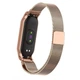 Ремінець BeWatch для фітнес-трекера Xiaomi Mi Band 5 Мі бенд 5 Міланська петля / milanese loop Gold - зображення 2