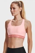 Женский розовый топ UA Crossback Mid Bra-PNK Under Armour XS 1361034-658 - зображення 1