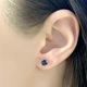 Серебряные серьги с сапфиром nano 0.765ct (1893913) - изображение 3