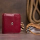Кожаный кошелек женский ST Leather 9,5х9х1 см (acs0015235) Бордовый - изображение 6