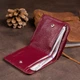 Кожаный кошелек женский ST Leather 9,5х9х1 см (acs0015235) Бордовый - изображение 8