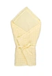 Вязаный теплый конверт одеялко Mari-Knit 0729 100-100 персиковый 35326 - изображение 1
