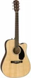 Электроакустическая гитара FENDER CD-60SCE WN NATURAL 95388 - изображение 2