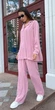 Летний женский брючный костюм жатка KML 00573 XL (48-50) Розовый (K - 573/1 B ) - зображення 2
