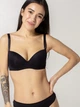Бюстгальтер с косточками бесшовный с Push-up бесшовный brabrabra SLZ24001076 80C Черный (6907208024170) - изображение 1