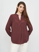 Блуза H&M 34 бордовый 26056405390 - изображение 1
