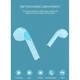 Беспроводные наушники Bluetooth стерео Celebrat W10 TWS Blue покрытие Soft Touch - изображение 4
