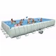 Басейн каркасний INTEX 26378/26376/28376, прямокутний, розмір 975*488*132 см, комплект: пісочний насос+хлор.чистка, волейб. сітка - зображення 1