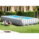 Басейн каркасний INTEX 26378/26376/28376, прямокутний, розмір 975*488*132 см, комплект: пісочний насос+хлор.чистка, волейб. сітка - зображення 2