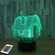 3D светильник с пультом и аккумулятором 3D Lamp Сказочный домик (LP-2479) - изображение 5