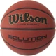 Мяч баскетбольный профессиональный Wilson Solution FIBA BBALL размер 7 композитная кожа коричневый (B0616X) - изображение 1