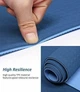 Фитнес-коврик Yoga Mat TPE 1,83мx0,61мx6мм для фитнеса, йоги, тренировок сине-голубой (MS-0613) - изображение 4