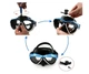 Маска для дайвинга с креплением для GoPro Telesin GP-DIV-GS2 Blue-White - изображение 7