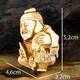 Статуэтка Нэцкэ Эбису с веером Netsuke Гипс 5.2x4.6x3.2 см Бежевый (00651) - изображение 4