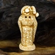 Статуэтка Нэцкэ Бог Здоровья Шоусин Netsuke Гипс 6.5x3x2.7 см Бежевый (00658) - изображение 3